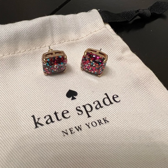 kate spade Jewelry - Kate Spade Confetti Square Stud Earrings